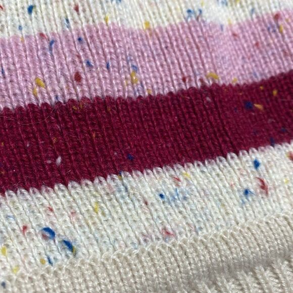 Tiny Striped Confetti Knit Dog Sweater - Picture 6 of 6
